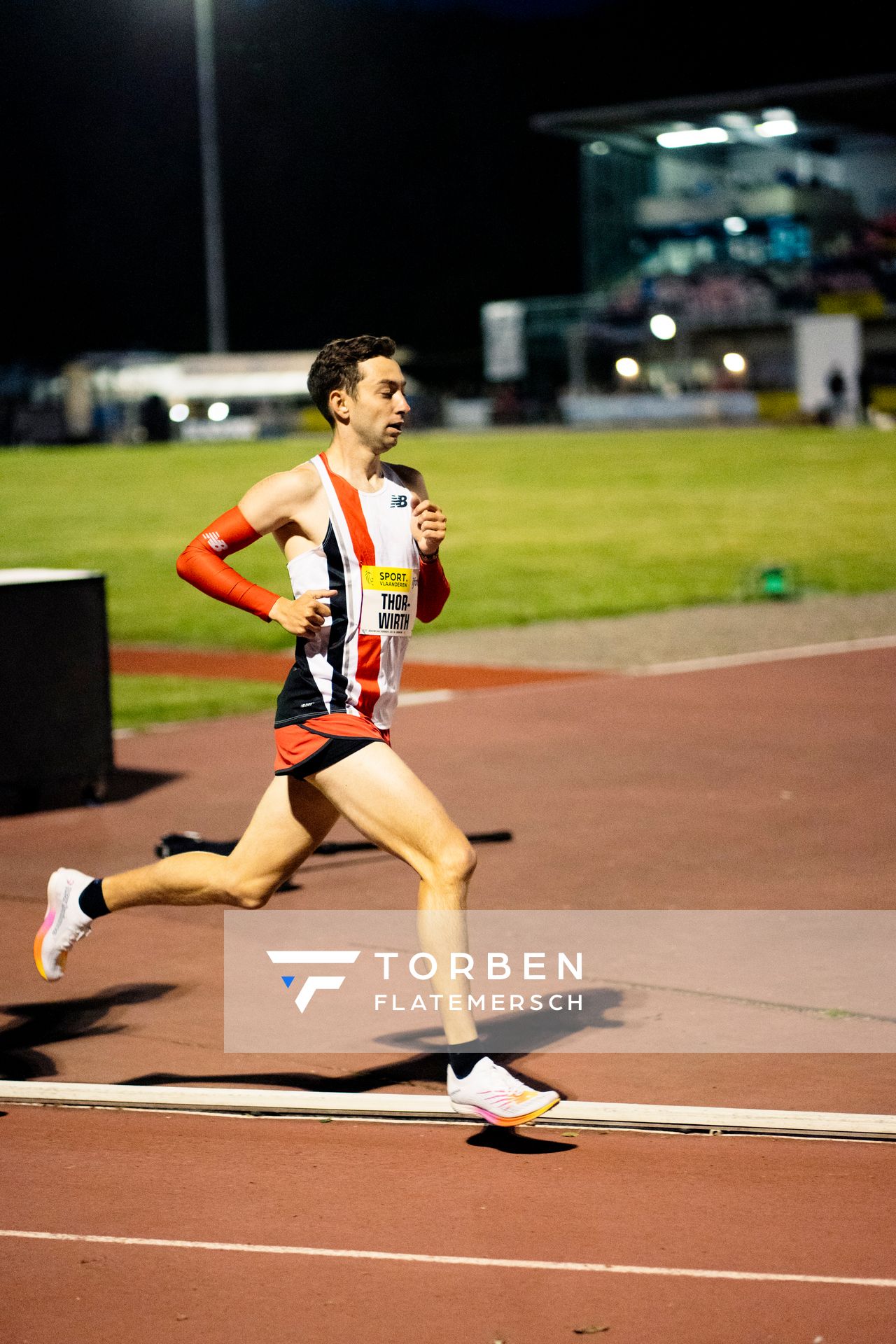 Maximilian Thorwirth (SFD 75 Duesseldorf-Sued) ueber 5000m am 28.05.2022 waehrend der World Athletics Continental Tour IFAM Oordegem in Oordegem